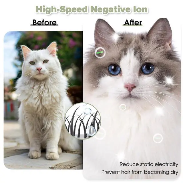 Alt view image 6 of 7 - 52L Automatic Pet Dryer Box, Hands-Free Hair Grooming Dryer for Cats & Dogs | Hair Dryer Box for Pets Large Capacity 360°Fast Drying Adjustable Temperature Wind Speed Quiet Timer Interior Light White