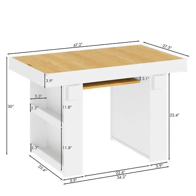 Alt view image 2 of 7 - Gaming & Dining Table with Removable Top & PU Leather Mat, Board Game Table for 4-6 Players, Side Storage Shelves & Cup Holders, Corner Protectors, for Card Games, DND, Poker & Building Blocks
