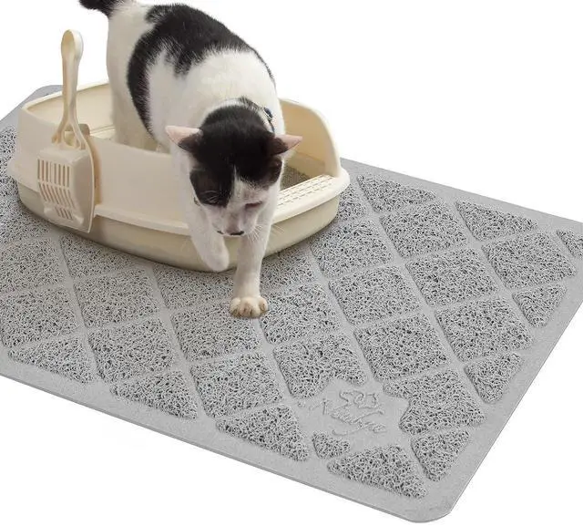Main image of Premium Cat Litter Mat, Litter Box Mat with Non-Slip and Waterproof Backing, Litter Trapping Mat Soft on Kitty Paws and Easy to Clean, Cat Mat Traps Litter from Box