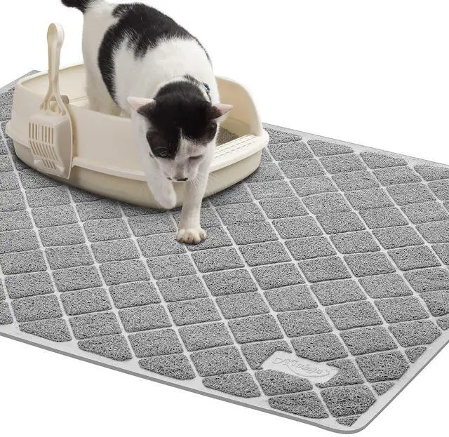 Main image of Premium Cat Litter Mat, Litter Box Mat with Non-Slip and Waterproof Backing, Litter Trapping Mat Soft on Kitty Paws and Easy to Clean, Cat Mat Traps Litter from Box