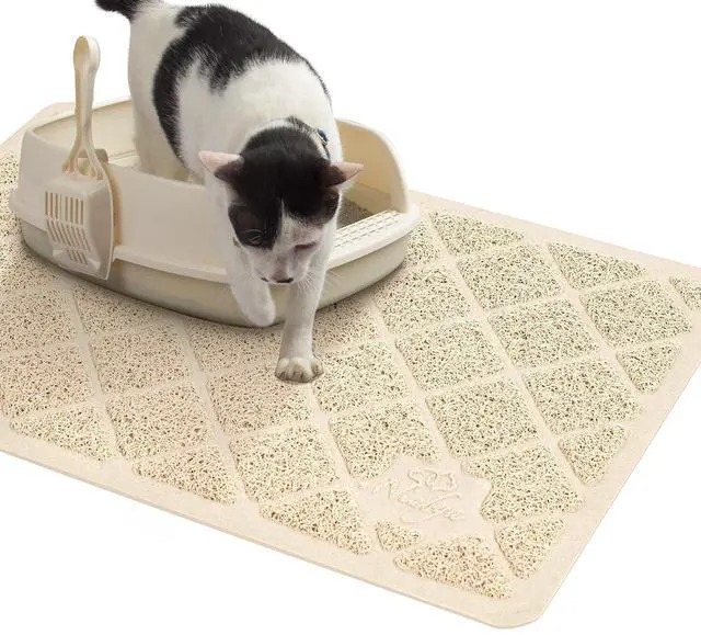 Main image of Premium Cat Litter Mat, Litter Box Mat with Non-Slip and Waterproof Backing, Litter Trapping Mat Soft on Kitty Paws and Easy to Clean, Cat Mat Traps Litter from Box
