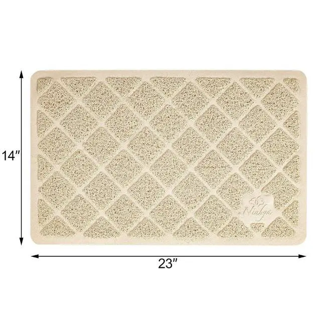 Alt view image 7 of 7 - Premium Cat Litter Mat, Litter Box Mat with Non-Slip and Waterproof Backing, Litter Trapping Mat Soft on Kitty Paws and Easy to Clean, Cat Mat Traps Litter from Box