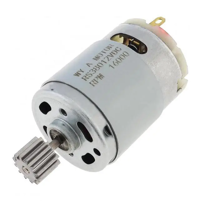 Main image of R380 12 Teeth DC Motor 6V 12V 12000-20000RPM Kids Ride On Toys Car High Speed Electric for Remote Control 1PCS(16000RPM,6V)