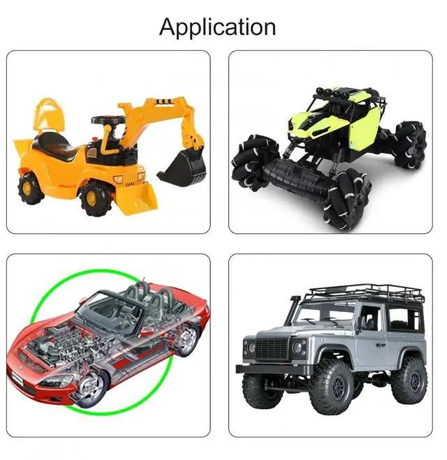 Alt view image 2 of 7 - R380 12 Teeth DC Motor 6V 12V 12000-20000RPM Kids Ride On Toys Car High Speed Electric for Remote Control 1PCS(16000RPM,6V)