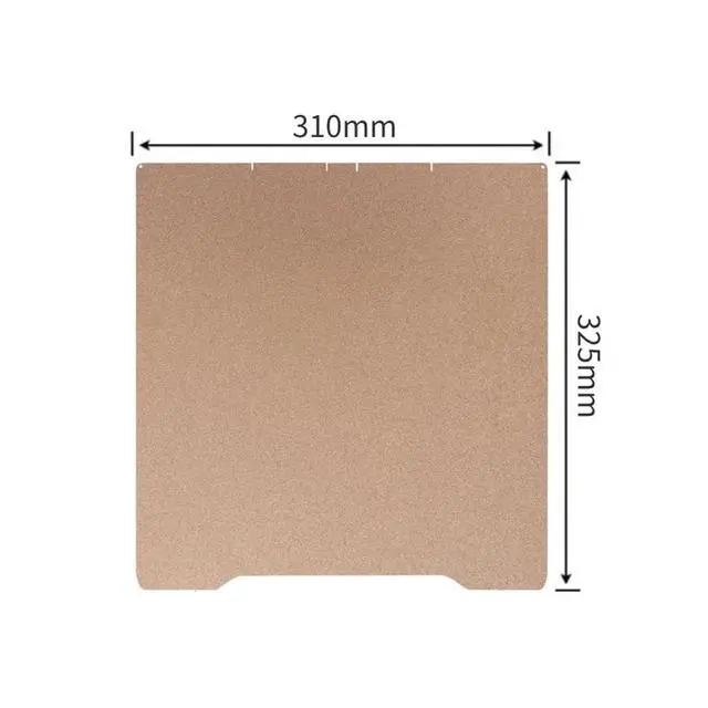 Alt view image 2 of 2 - Spring Steel Build Plate for 3D Printer Heat Bed Compatible with Creality K2/K2 Pro, Double-Sided PEI/PEO Textured Surface(PEO-PET,310x325 K2 PRO)