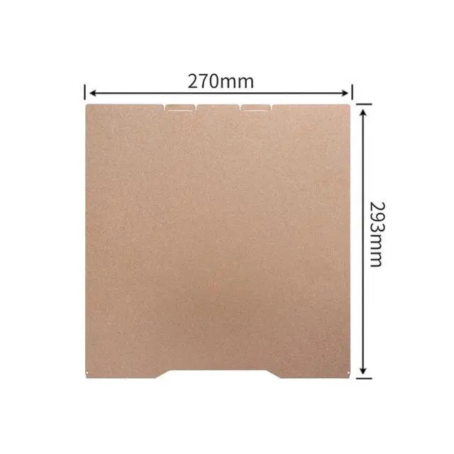 Alt view image 2 of 2 - Spring Steel Build Plate for 3D Printer Heat Bed Compatible with Creality K2/K2 Pro, Double-Sided PEI/PEO Textured Surface(PEO-PET,270x29 K2)