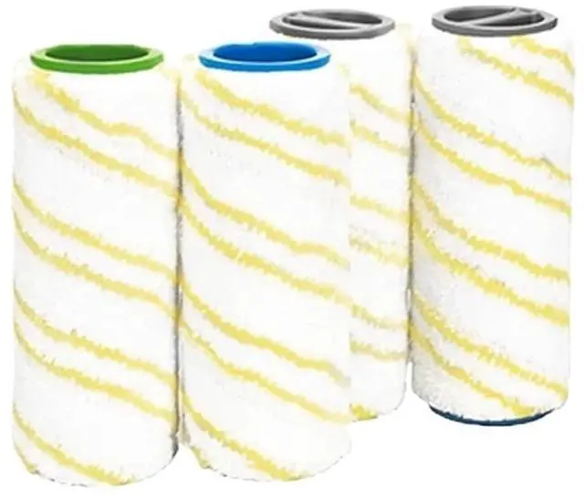 Main image of Compatible with KarcherFC5 FC7 FC3 FC3D Electric Floor Roller Brush Cleaner Accessories Robot Vacuum Cleaner Replacement Parts(4pcs)