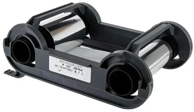 Alt view image 5 of 5 - RCT017NAA Metallic Sliver Monochrome Ribbon Cassette 1000prints for Primacy Duplex for Zenius ID Card Printer Replacement Parts