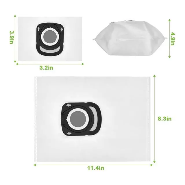 Alt view image 2 of 3 - Dust Bag ReplacementCompatible For Rowenta Hygiene + ZR200520 ZR200540 ZR200720 ZR200920 For X-Trem Power(15PCS)