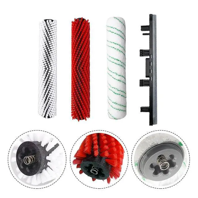 Alt view image 2 of 5 - Roller Brush Main Brush Scraper Strip - Compatible With Karcher BR30/4C Vacuum Cleaner, Household Supplies Cleaning Tools Re(D)