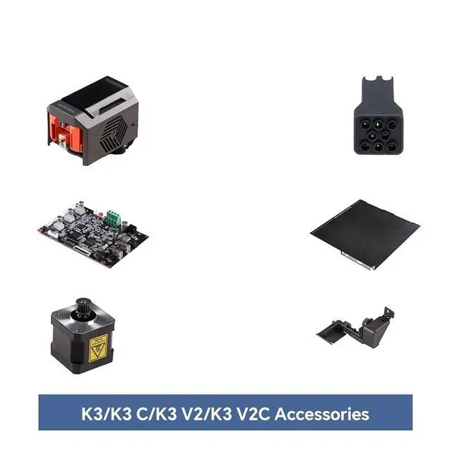 Alt view image 2 of 2 - Printhead Assembly PEI Spring Steel MotherboardCompatible With ANYCUBIC Kobra 3 Kobra 3 Combo Kobra 3 V2(Printhead)