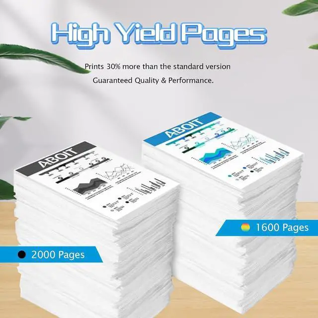 Alt view image 3 of 7 - 952 953 954 955 Ink Cartridge Replacement Compatible for HP 952XL 953XL 954XL 955XL High Yield Work for HP OfficeJet Pro 7720 7730 7740 8210 8216 8710 8720 Printers Combo Pack