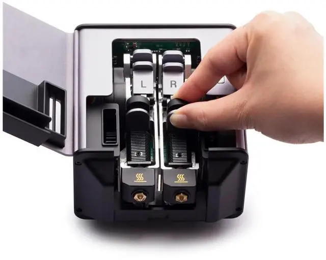 Alt view image 6 of 7 - 1pcs Fast Manufacturing Single Head Double Nozzle Module Artisan 3D Printing Hot End Compatible with Snapmaker(0.8mm hot end)