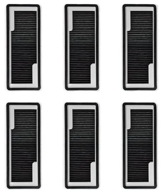 Main image of Parts Main Side Brush, Main Brush Cover, Hepa Filter, Mop Pad, Compatible for Narwal Freo X Ultra, J4, Sweeper Accessoriess(Black Hepa Filter 6 pcs)
