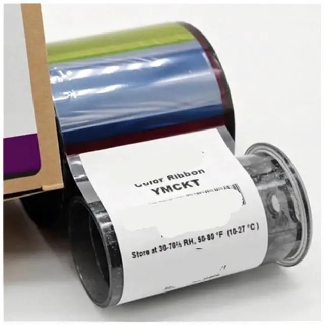 Main image of Card Printer Color Ribbon Kit YMCKT 525100-004-s100 Fit for Entrust Sigma DS1 ds2 ds3 Series Printer (525100-004-s100)