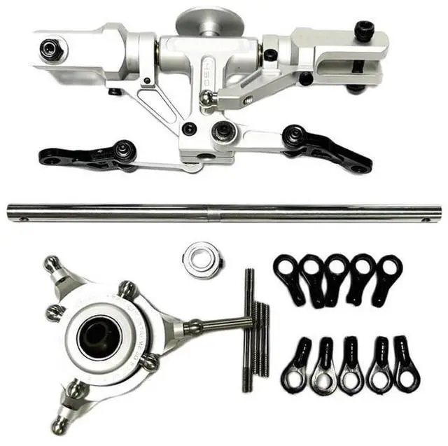Main image of 450 PRO Flybarless Metal Main Rotor Head Compatible with Trex450 Helicopter(Silver)
