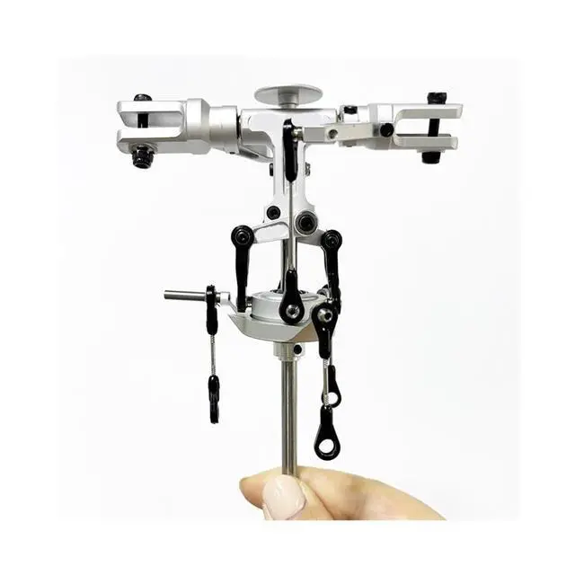 Alt view image 6 of 7 - 450 PRO Flybarless Metal Main Rotor Head Compatible with Trex450 Helicopter(Silver)