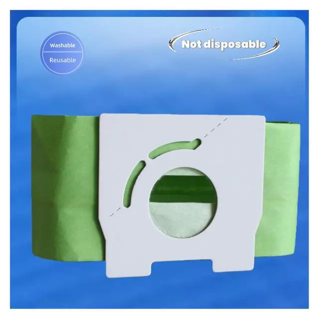 Alt view image 4 of 5 - Vacuum Cleaner Accessory Washable Dust Bag. Compatible With Panasonic MC-3300R MC-3300G MC-E3300 MC-3910 MC-CG301 MC-CG323(11pcs Green)