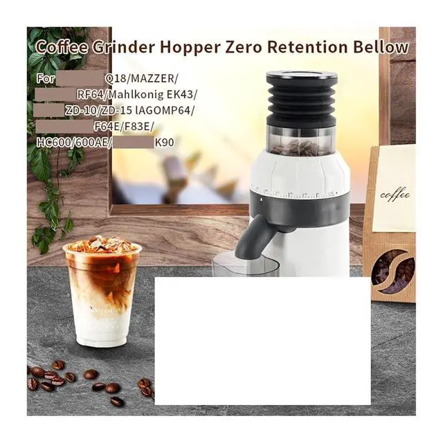 Alt view image 5 of 7 - Coffee Beans Grinder Single Dose Hopper And Silicone Belows Blowing Cleaning Tools,Compatible For Galileo, /, Compatible For Eureka, /, Compatible For Mazzer(Compatible for Universal C)