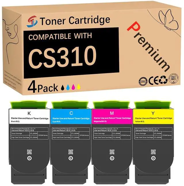 Main image of CS310 High Yield Toner Cartridges Replace for Lexmark 70C10K0 70C10C0 70C10M0 70C10Y0 Toner Compatible for Lexmark CS310 CS410 CS510 CS310dn CS310n CS410n CS410dn Pr
