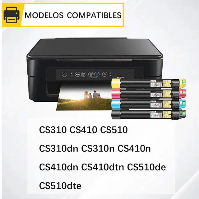 Alt view image 2 of 7 - CS310 High Yield Toner Cartridges Replace for Lexmark 70C10K0 70C10C0 70C10M0 70C10Y0 Toner Compatible for Lexmark CS310 CS410 CS510 CS310dn CS310n CS410n CS410dn Pr