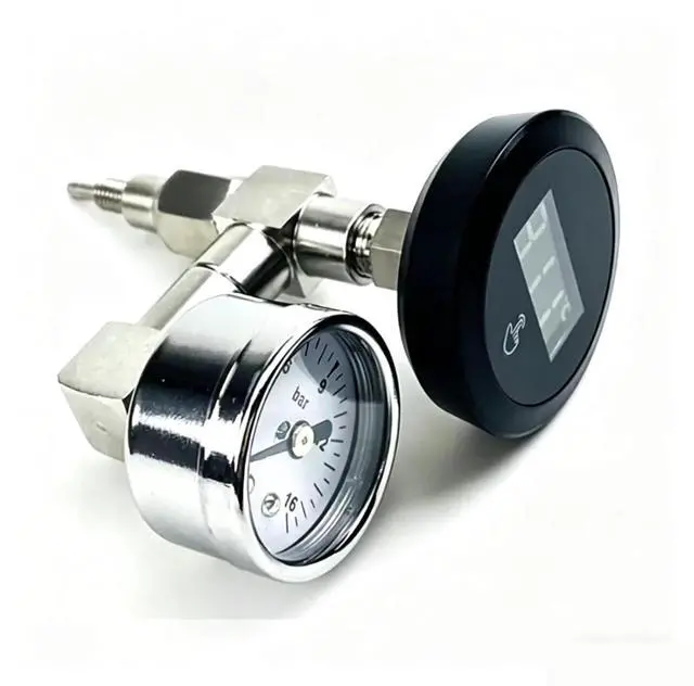 Main image of Pressure Gauge Thermometer for E61 Semi-Automatic Coffee Machine, Brewing Head Modification Accessories Kit(White)