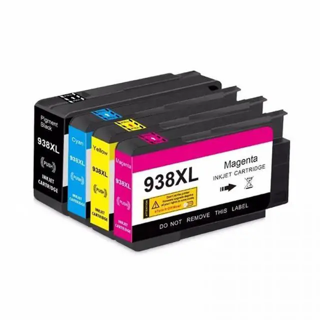 Main image of 938XL 938 XL Ink Cartridge Compatible with Printer Models Officejet Pro 9110b 9120 9130 9720 9730 Inkjet for Part Number 938XL(1SET(4PC))