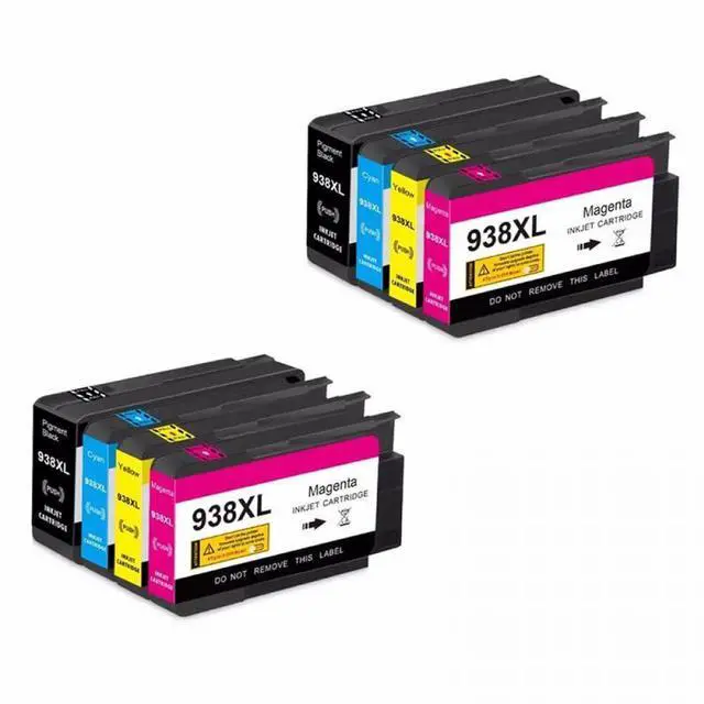 Main image of 938XL 938 XL Ink Cartridge Compatible with Printer Models Officejet Pro 9110b 9120 9130 9720 9730 Inkjet for Part Number 938XL(2SET(8PC))