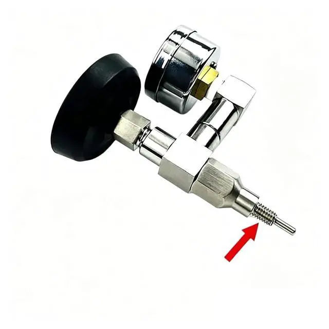 Alt view image 3 of 3 - Pressure Gauge Thermometer for E61 Semi-Automatic Coffee Machine, Brewing Head Modification Accessories Kit(White)