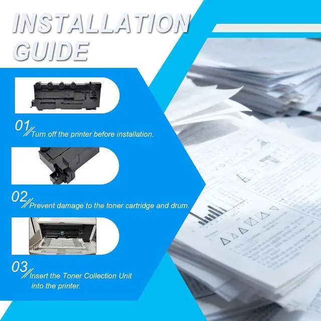 Alt view image 6 of 7 - 75M0W00 Toner Collection Unit Compatible for Lexmark | for C2335 XC2335 CS531dw CS632dwe CX532adwe CX635adwe Printers,Leak-Proof Design 1set