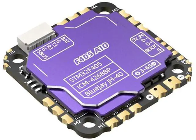 Alt view image 4 of 7 - Professional F405 40A 25.5x25.5 3-6S Flight Controller For Link/Caddx Vista FPV Accessories Integrated Flight Controller