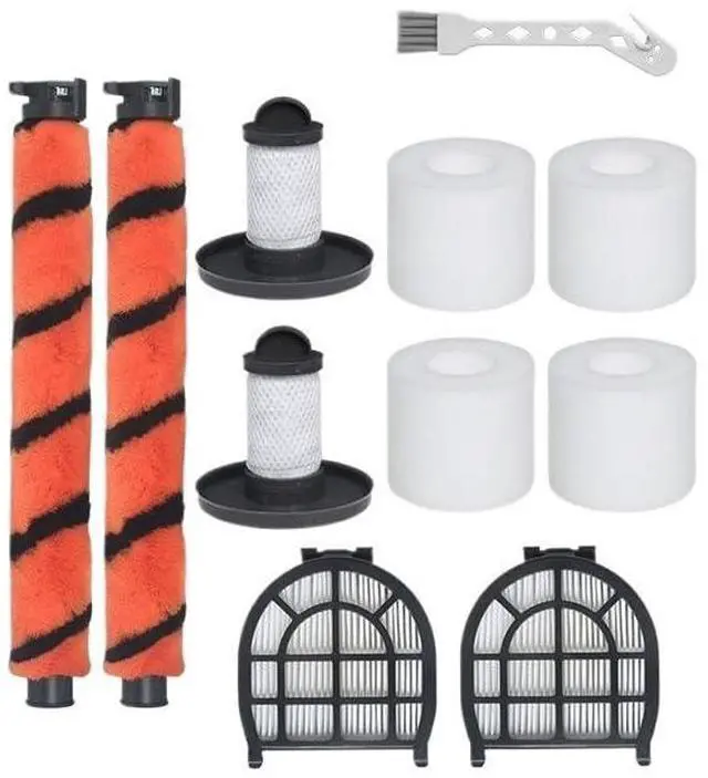 Alt view image 2 of 7 - Replacement Parts Kit Compatible with Shark LZ600 LZ601 LZ602 LZ602C Vacuum Cleaner Soft Brush Pre-Motor Filter Post-Motor Hepa Foam Filters(6pcs-01)