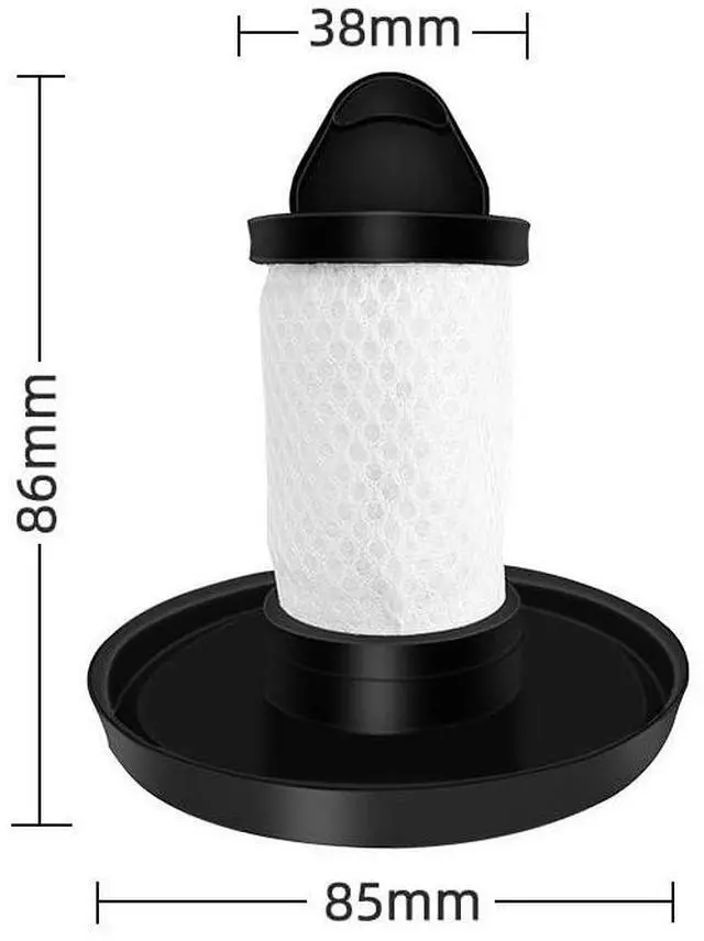 Alt view image 5 of 7 - Replacement Parts Kit Compatible with Shark LZ600 LZ601 LZ602 LZ602C Vacuum Cleaner Soft Brush Pre-Motor Filter Post-Motor Hepa Foam Filters(6pcs-01)