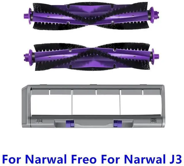 Alt view image 2 of 5 - Compatible for Narwal J3, Freo Robot Vacuum Cleaner Accessories - Main Brush Cover, Roller Brush Replacement Parts(A)