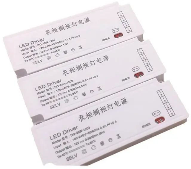 Alt view image 2 of 5 - Ultra-Thin Cabinet Light Power Supply Wardrobe Light Strip Ultra-Thin Enough Power Constant Current Constant Voltage Power Supply Controller(120W)