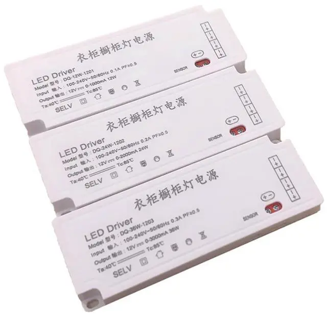 Alt view image 5 of 5 - Ultra-Thin Cabinet Light Power Supply Wardrobe Light Strip Ultra-Thin Enough Power Constant Current Constant Voltage Power Supply Controller(120W)