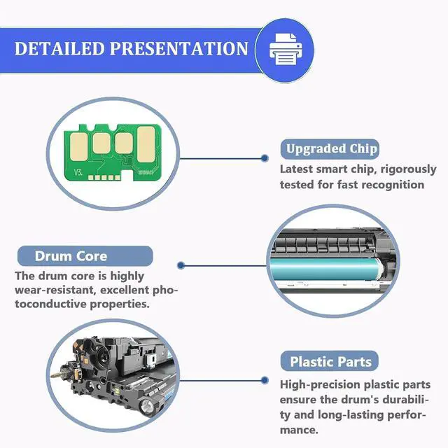 Alt view image 5 of 7 - 6022 6027 Toner Cartridges Compatible for Xerox 106R02759 106R02756 106R02757 106R02758, Work for Phaser 6022 6020 Workcentre 6025 6027 Printers, 1 Set