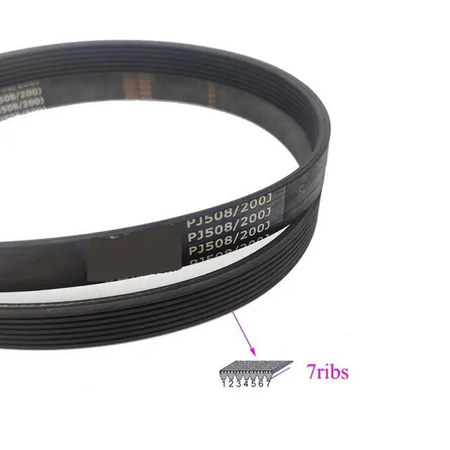 Alt view image 3 of 3 - 2pcs/lot for Vega V-Belt PJ508 200J 2/3/4/5/6/7/8/9/10 Ribs Treadmill Conveyor Belt Rubber Motor Belt Drive Belt(6ribs)