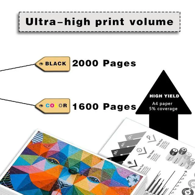 Alt view image 3 of 7 - 963XL 963 XL Compatible Ink Cartridge Replacement for HP 963 | for HP OfficeJet Pro 9010 9012 9013 9014 9015 9016 9018 9019 9020 9022 9023 9025 9026 9027 9028 9029