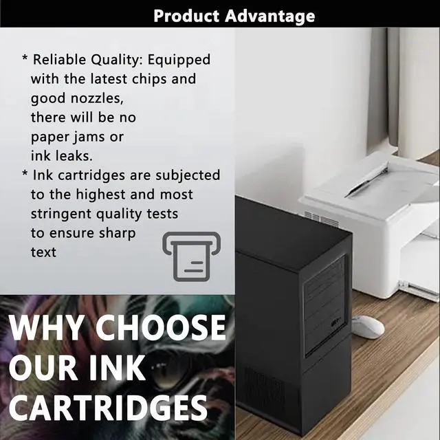 Alt view image 4 of 7 - 123XL Ink Cartridges Compatible for HP 123 XL Ink Cartridge for HP DeskJet 1110 1111 1115 2130 2131 2620 2622 2623 2624 2628 2655 OfficeJet 5220 5255 Printers