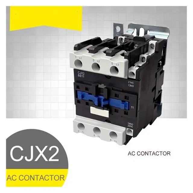 Alt view image 2 of 6 - CJX2-6511 AC Contactor 65A 220V/380V/24V/110V LC1-D 3P Silver Contact Copper Coil 1NO 1NC(220V)