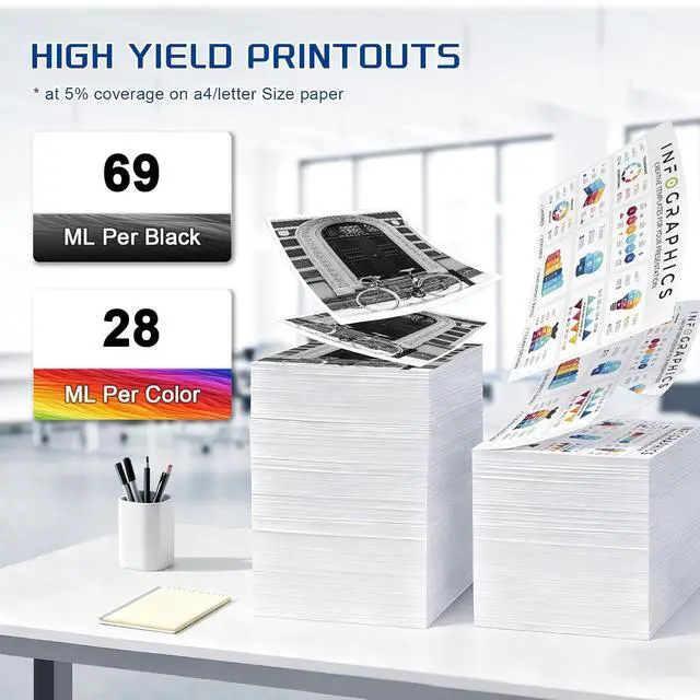 Alt view image 3 of 7 - 88XL Ink Cartridge Compatible for HP 88 Ink Use for Officejet | Pro K550 K550dtn K550dtwn K5400dn K8600 L7480 L7580 L7590 Printers 2sets