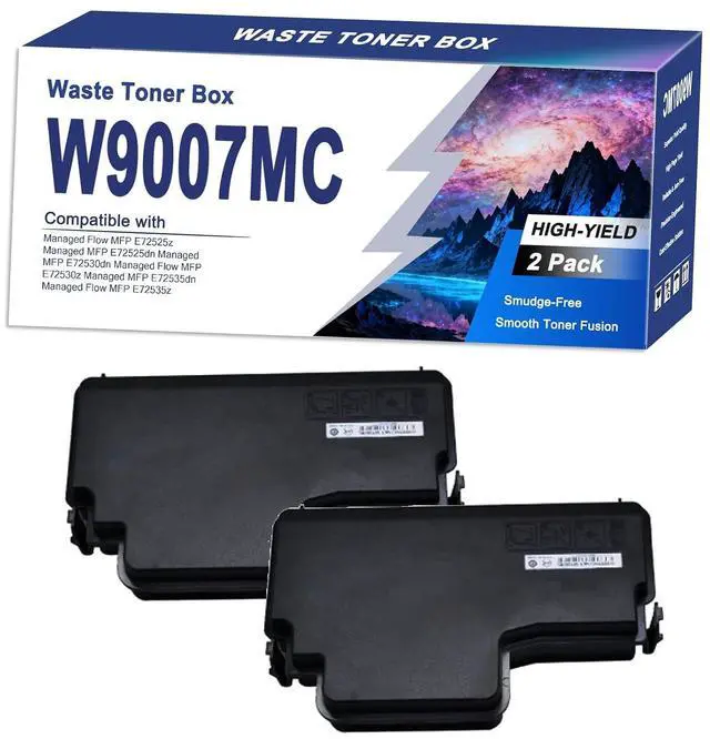 Main image of W9007MC Toner Collection Unit Compatible for HP to Work for Managed | Flow MFP E72525z Managed MFP E72525dn Managed MFP E72530dn Managed Flow MFP E72530z Printers 2sets