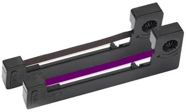 Alt view image 2 of 5 - 10pcs Black Purple Taxi Ribbon Cartridge Tape ERC-09 ERC09 Fit Compatibility FUJITSUF 3588B/3589D CASIODT6000/FE-700/PCR365(10pcs Black)