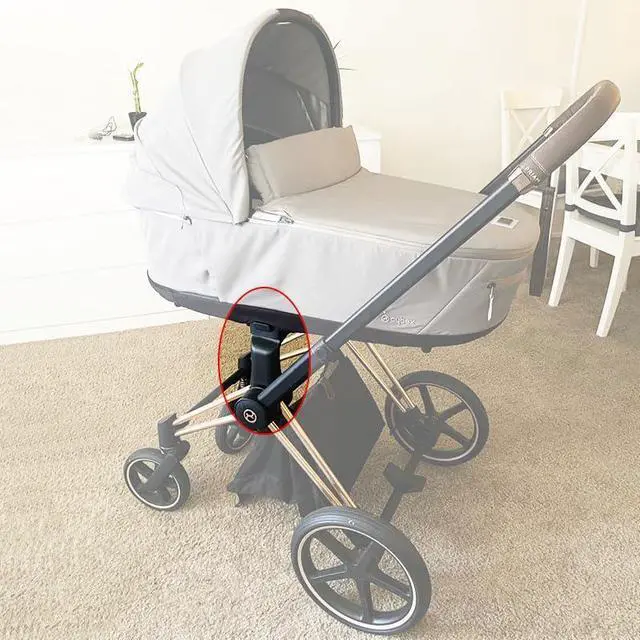 Alt view image 3 of 7 - Stroller Adapter for Cybex Priam 2/3/4 Platinum Pushchair Aton Clound Q/Z Car Seat Converter Buggy Bracket Basket Connector