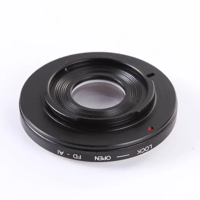 Alt view image 4 of 5 - Adapter Ring for Canon FD/FC Lens to for Nikon D810 D750 D7200 D3300 D5500 DSLR Camera Body w/Glass+len Caps Adapter Ring Excellent