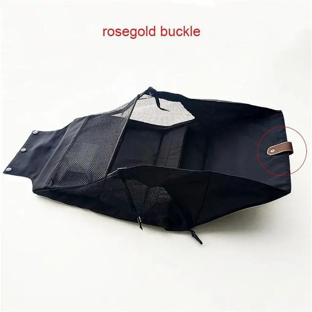 Alt view image 2 of 7 - Stroller Basket compatible with Cybex Priam 3/4(2019~2025) Pushchair Shopping Bag Storage Bag Baby Buggy Replacement Accessories(Rosegold buckle)