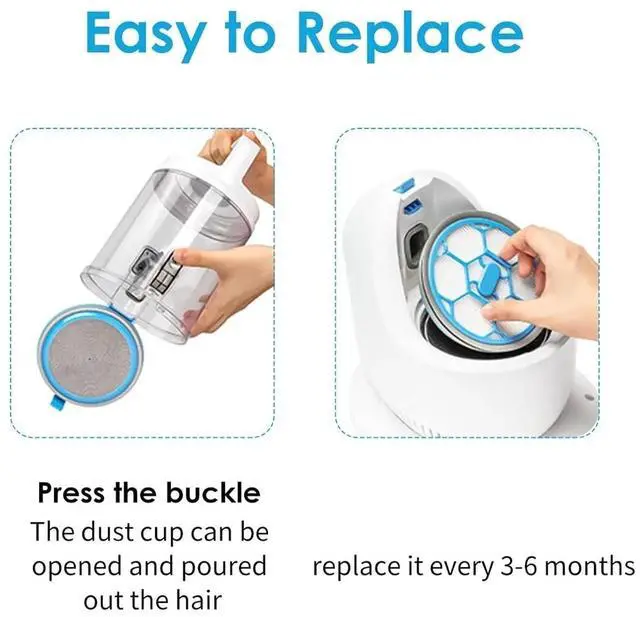 Alt view image 5 of 6 - Filter,Compatible For Neakasa, P2 Pro Vacuum | Sponge Filter Included,Replacement Parts For Pet Grooming Vacuum Kit