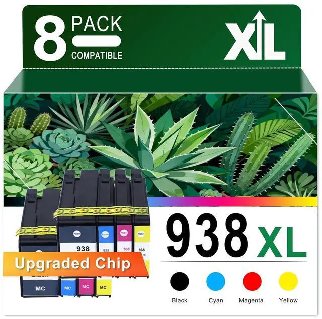 Main image of 938E 938XL 938 Ink Cartridge Compatible for HP 43S6X3A 4S6X0A | 4S6X1A 4S6X2A Ink Use for OFFICEJET PRO 9110B 9120 9130 9720 9730 Printers 2sets