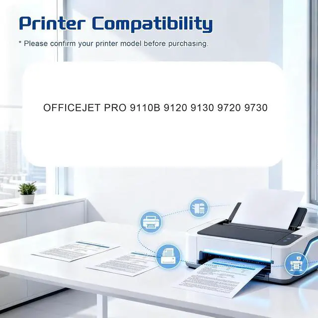 Alt view image 2 of 7 - 938E 938XL 938 Ink Cartridge Compatible for HP 43S6X3A 4S6X0A | 4S6X1A 4S6X2A Ink Use for OFFICEJET PRO 9110B 9120 9130 9720 9730 Printers 2sets